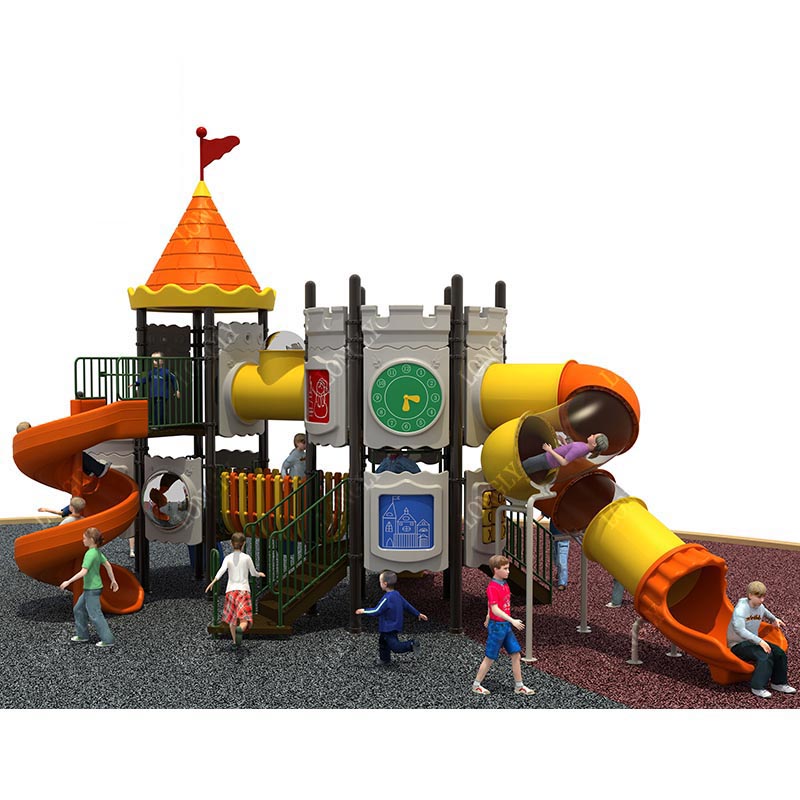 Kids Education Park - زحليقة أطفال على شكل قلعة للملاعب