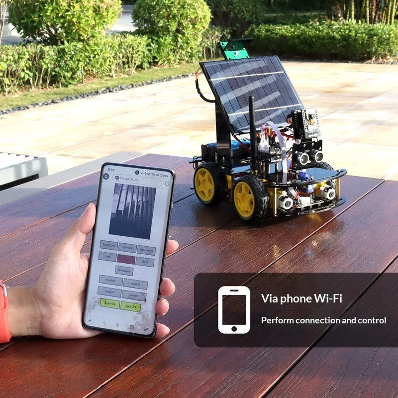 Coding Robot Toy - سيارة روبوتية تعمل بالطاقة الشمسية مع