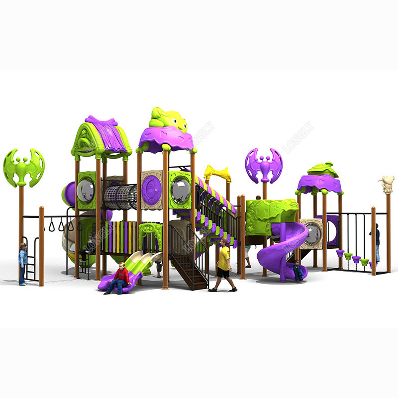 Kids Education Park - أحدث زحليقة بلاستيكية خارجية للأطفال، ملونة