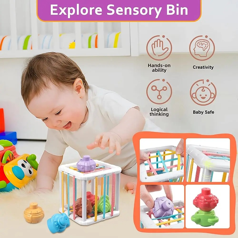 مكعب مونتيسوري ملون بألوان قوس - مراجعة Kids Education Product وسعره