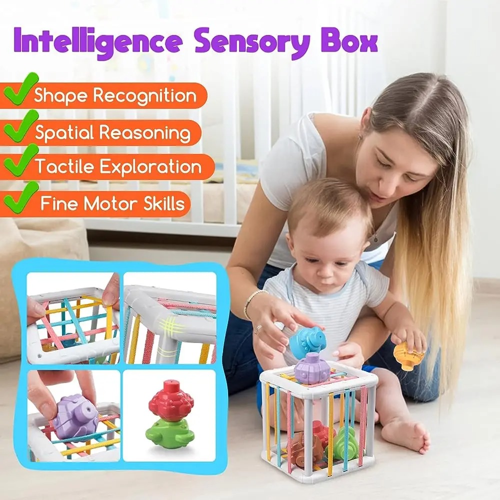 مكعب مونتيسوري ملون بألوان قوس - مراجعة Kids Education Product وسعره