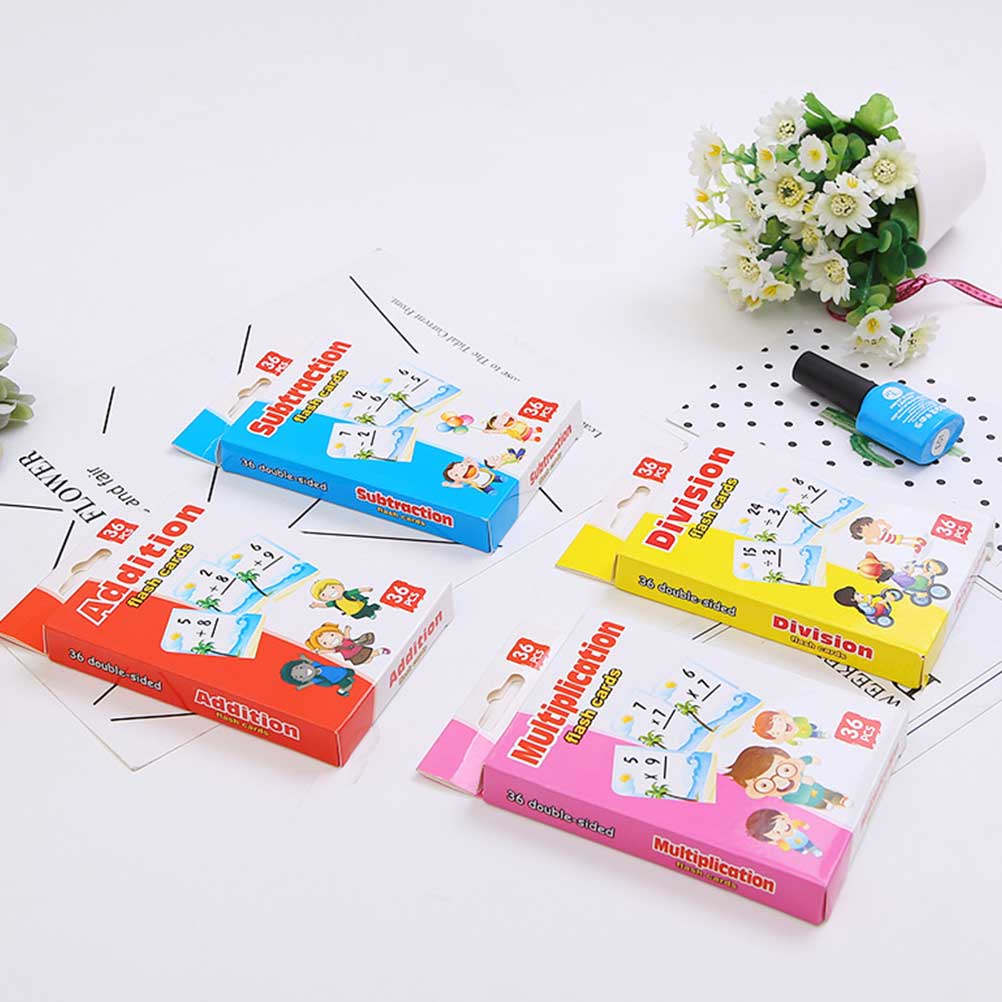 4 صناديق من بطاقات دراسة الريا - مراجعة Kids Education Card وسعره